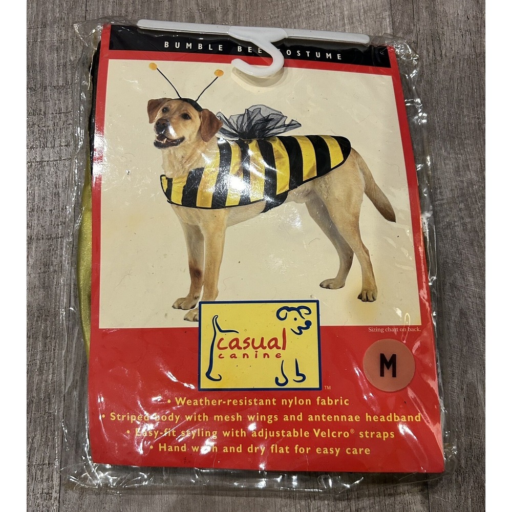Casual Canine Bumble‎ Bee Dog Halloween Costume Medium 13"-16"